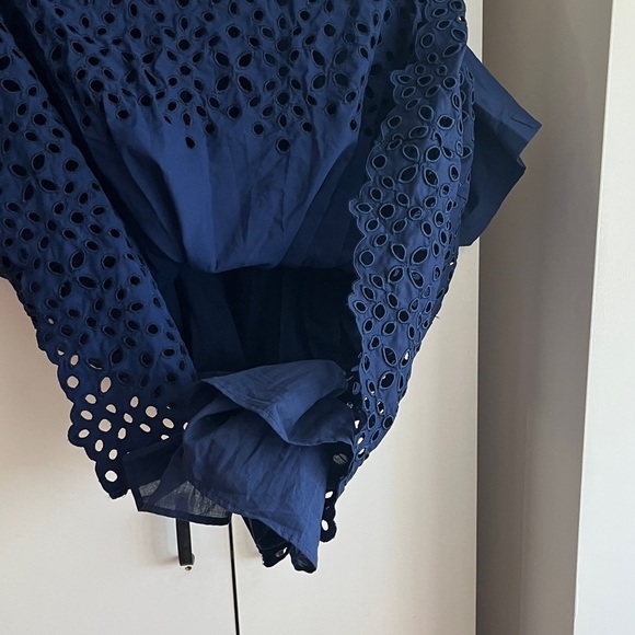 Anthropologie x Exquise The Tobie Button-Front Pleated Mini Shirt Dress Med NWT - Picture 10 of 16